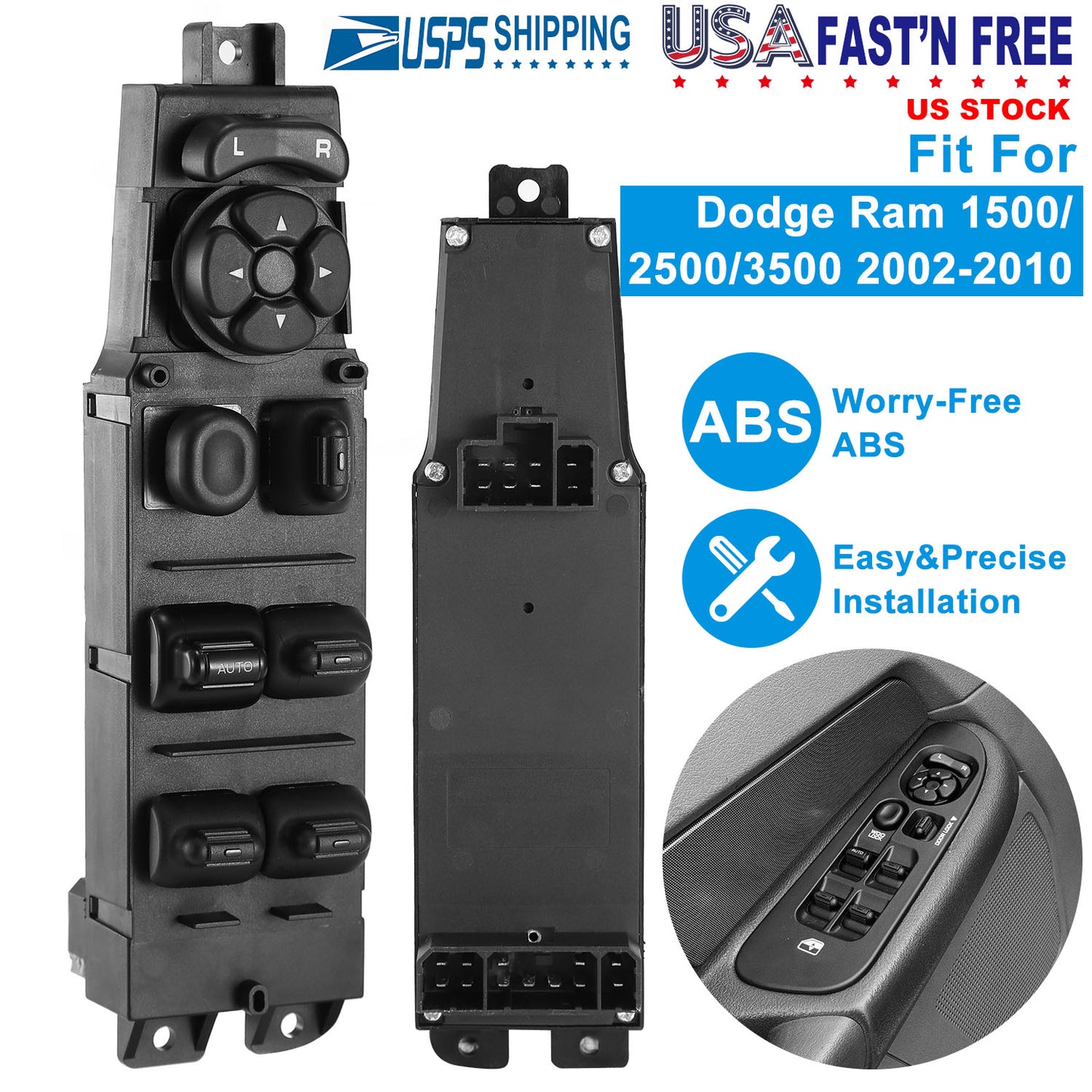 Master Power Window Switch for 2002-2010 Dodge Ram 1500/2500/3500