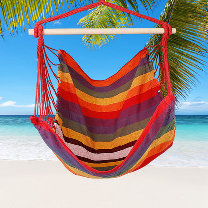 Hanging Hammock Chair with Pillows – 265 lbs Capacity