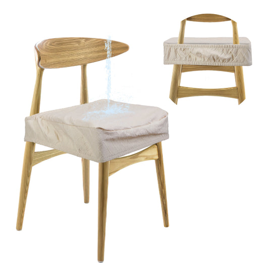 Waterproof Dining Chair Seat Covers - 4 Pack Stretch Slipcovers