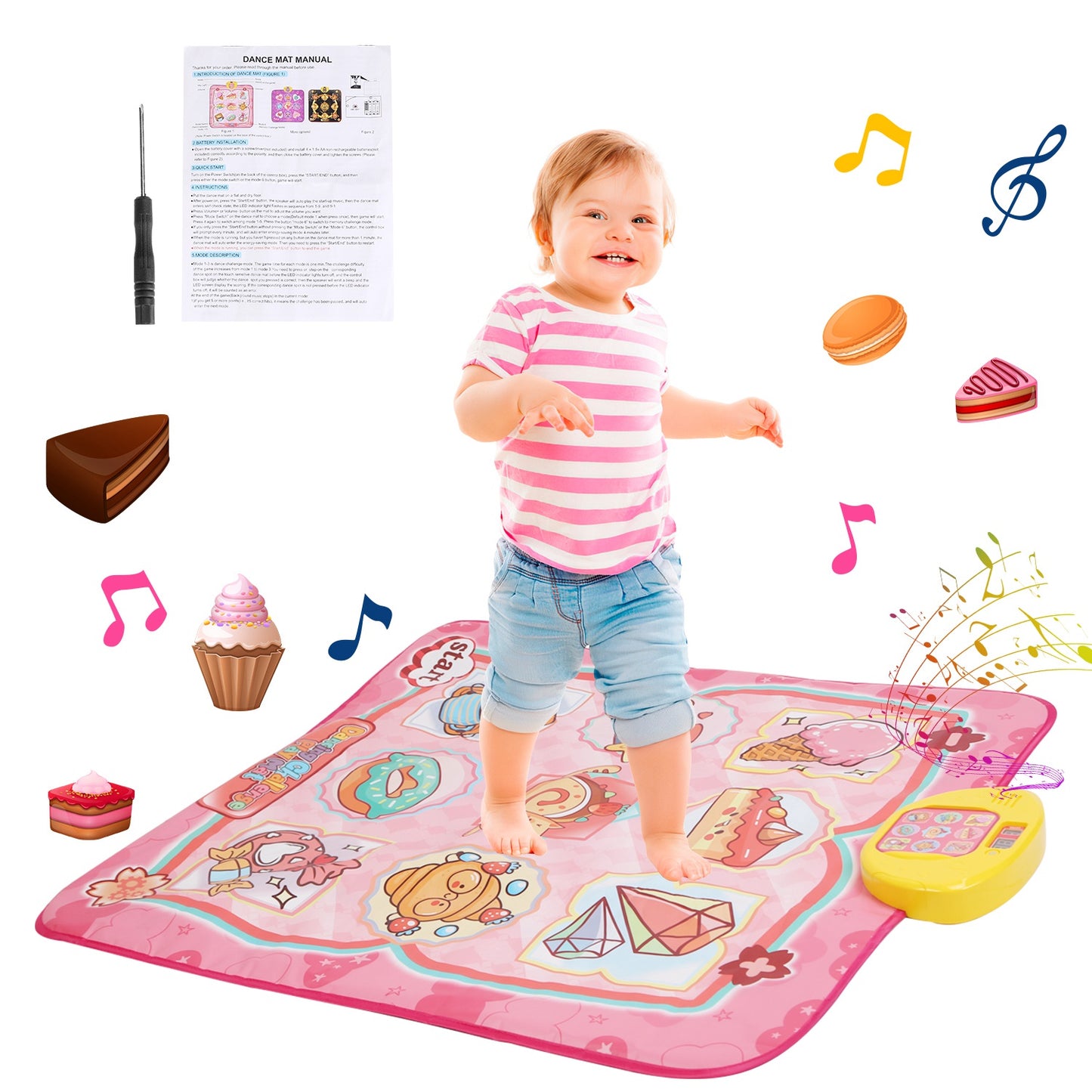Electronic Music Dance Mat for Kids with 6 Game Modes