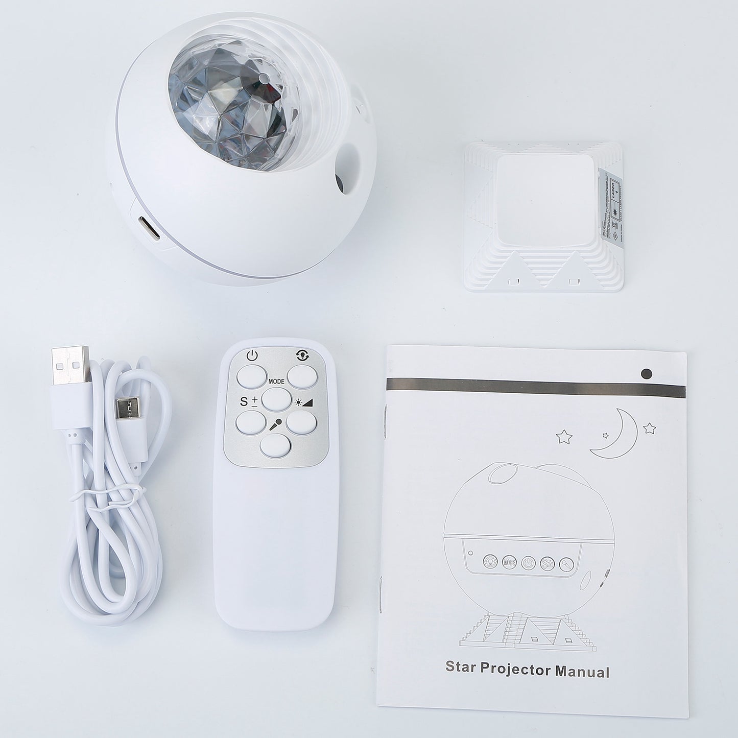 LED Star Projector Night Light with Remote Control