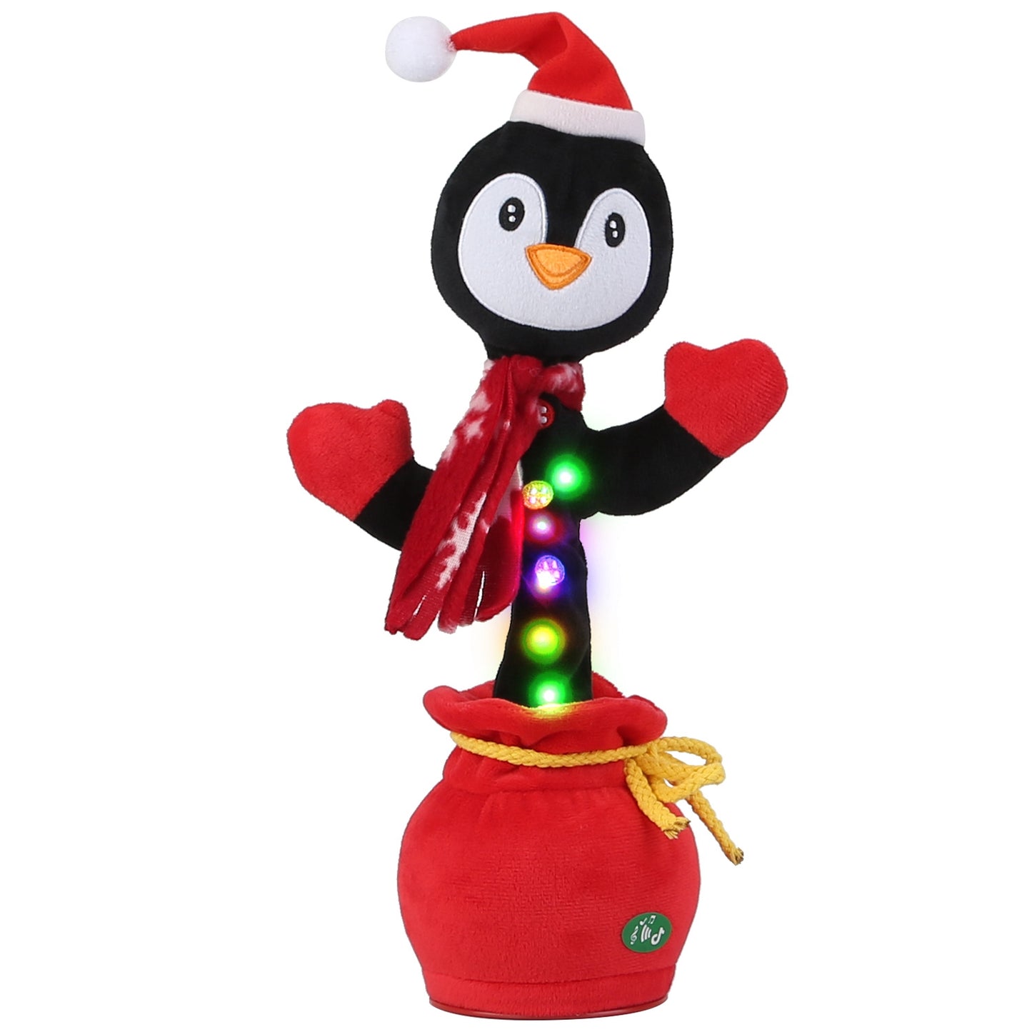 Dancing Christmas Plush Toy with Music, Lights & Recording