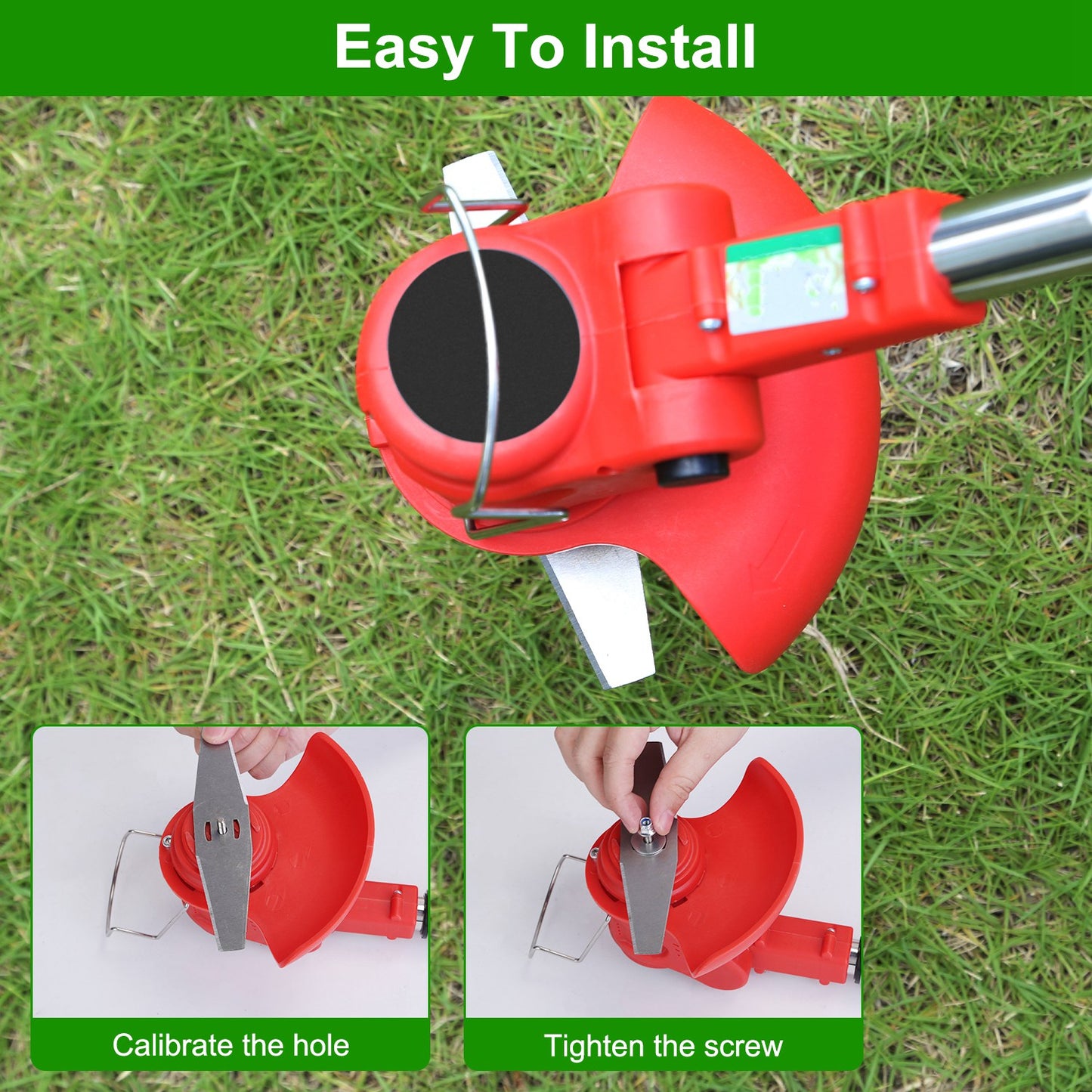 Weed Trimmer Blade Set - 6 Piece High Carbon Steel Attachment