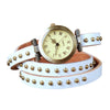 Fashionable Leather Belt Retro Watch