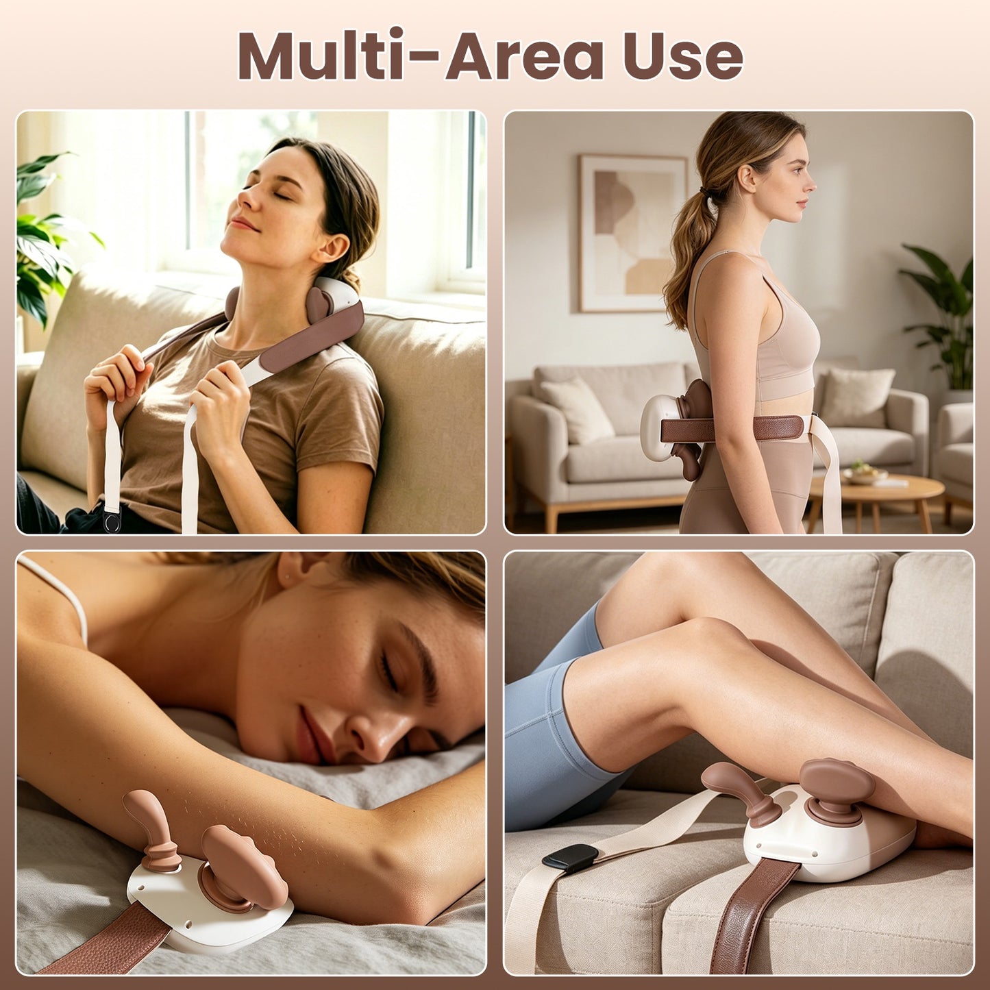 Cordless Neck Massager with Heat & Shiatsu Deep Tissue Kneading