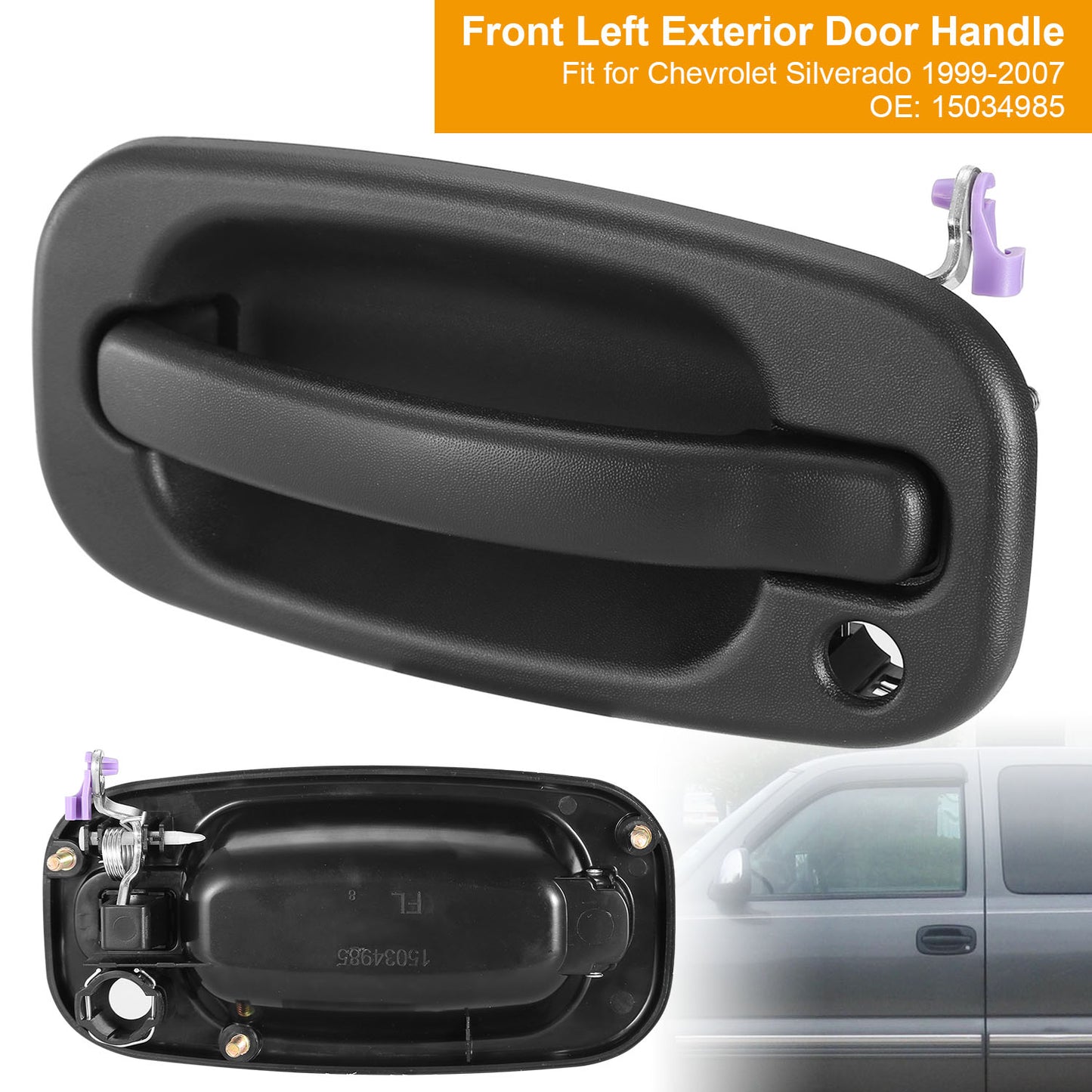 Front Left Exterior Door Handle for 1999-2007 Chevy Silverado