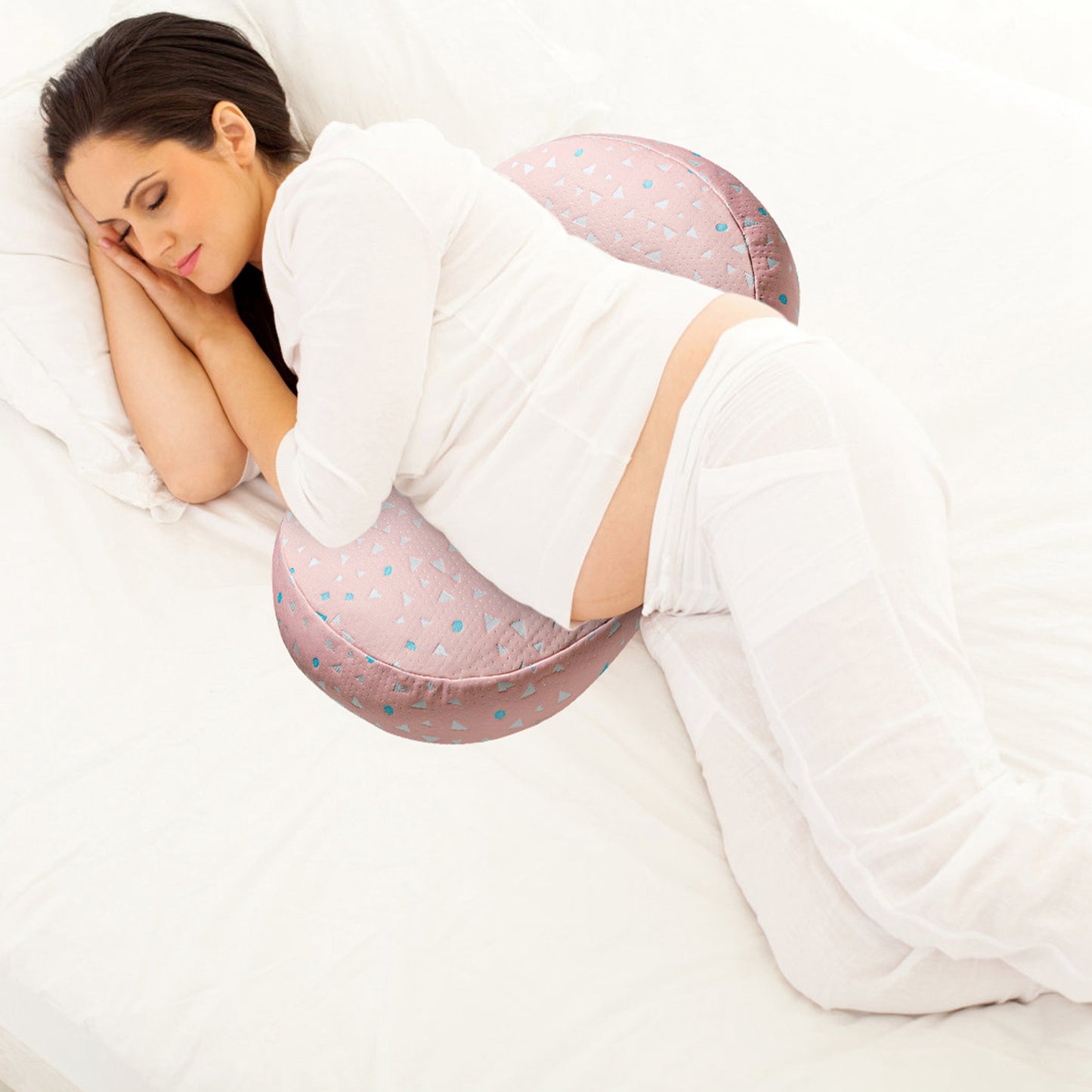 Adjustable Maternity Wedge Pillow with Detachable Cover