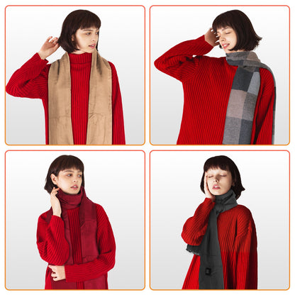 USB Heated Winter Scarf with 3 Temperature Settings