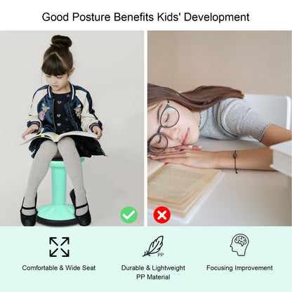 Adjustable Active Learning Wobble Stool with Cushion Seat