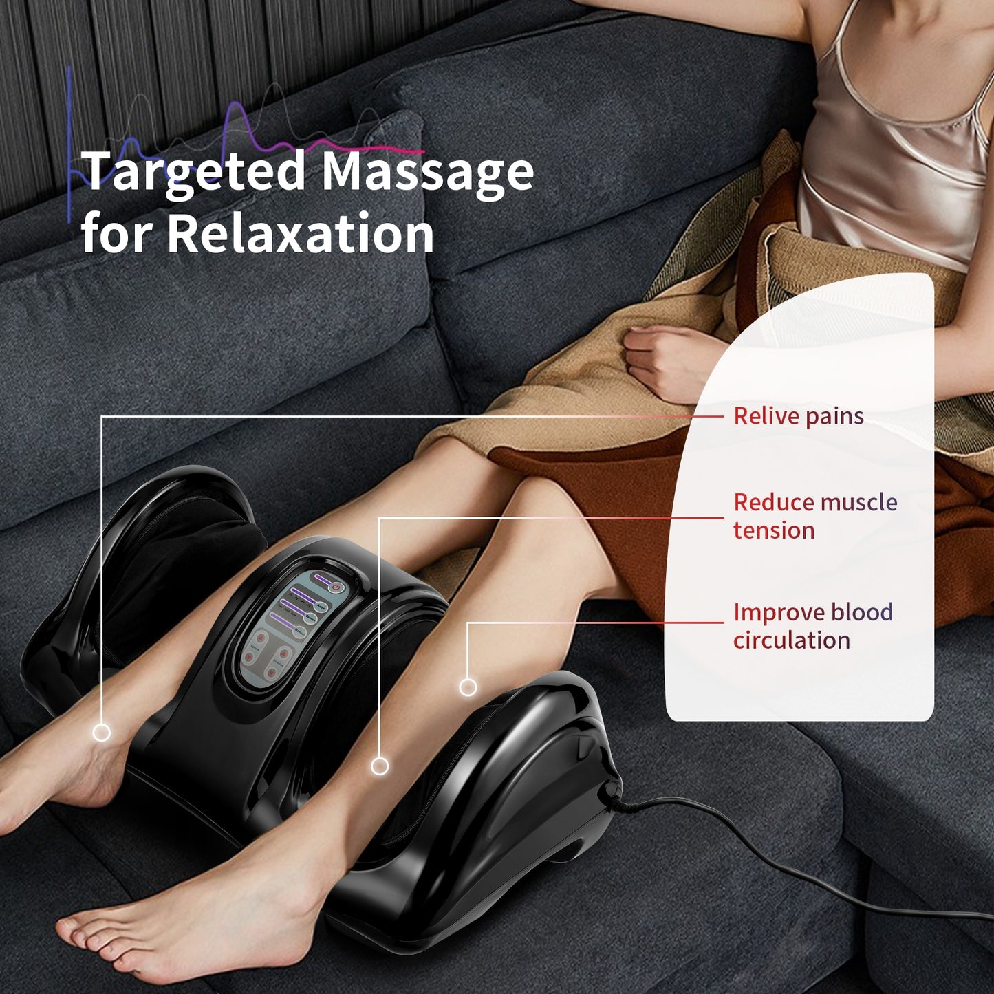 Shiatsu Foot Massager with High Intensity Rollers