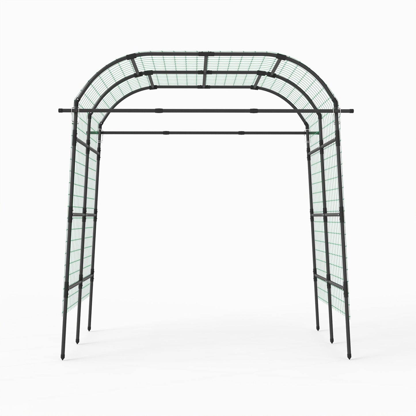 7.5 FT Tall Metal Garden Arch Trellis for Climbing Plants Outdoor