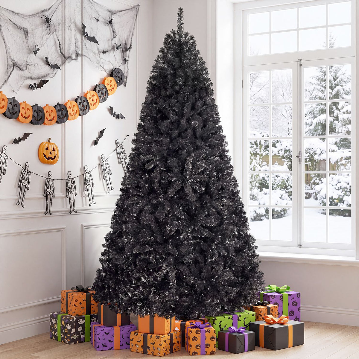 7.5 Feet Hinged Artificial Halloween Christmas Tree
