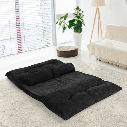 6-Position Adjustable Floor Sofa with 2 Pillows