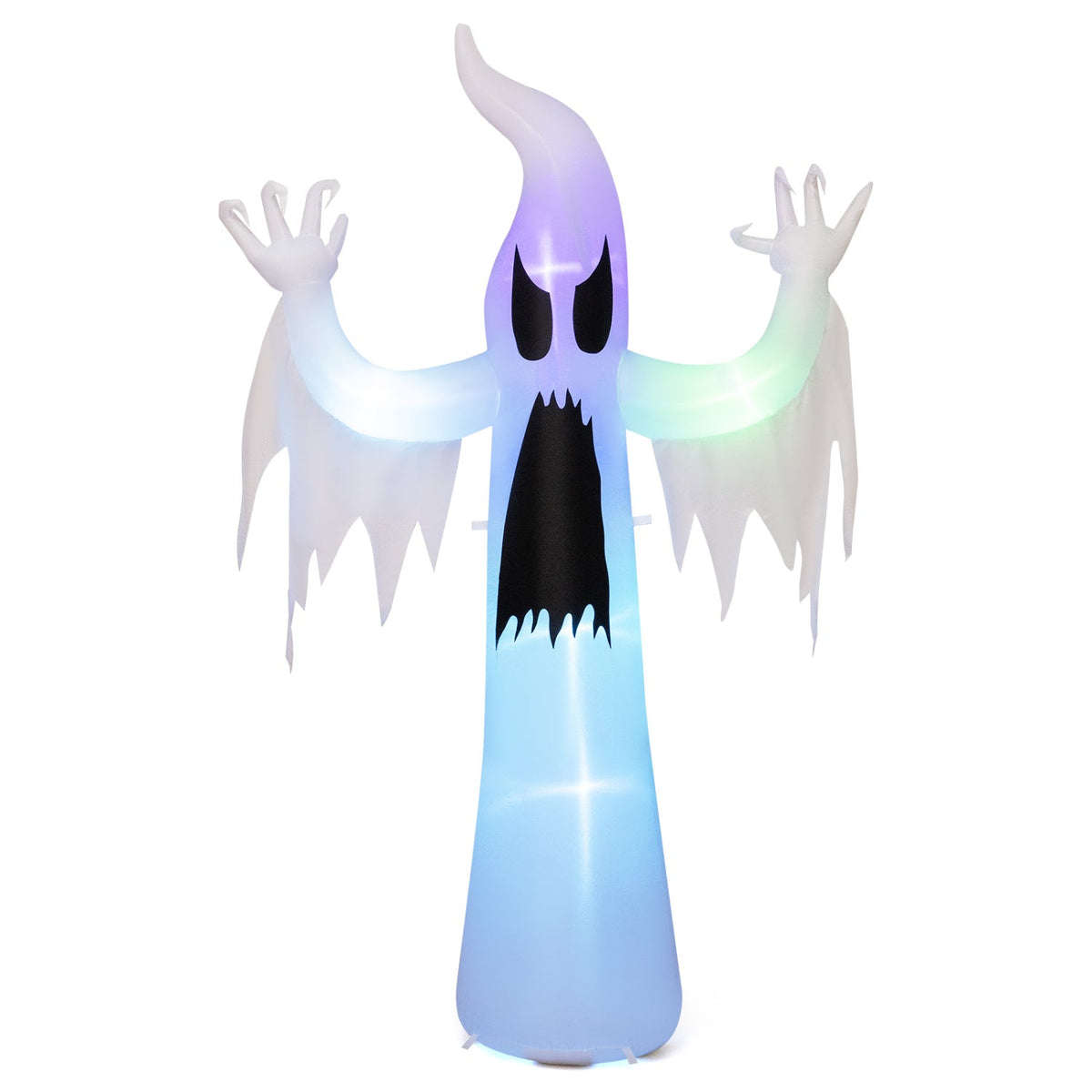 Halloween Inflatable Ghost 7.7 FT with RGB LED Lights