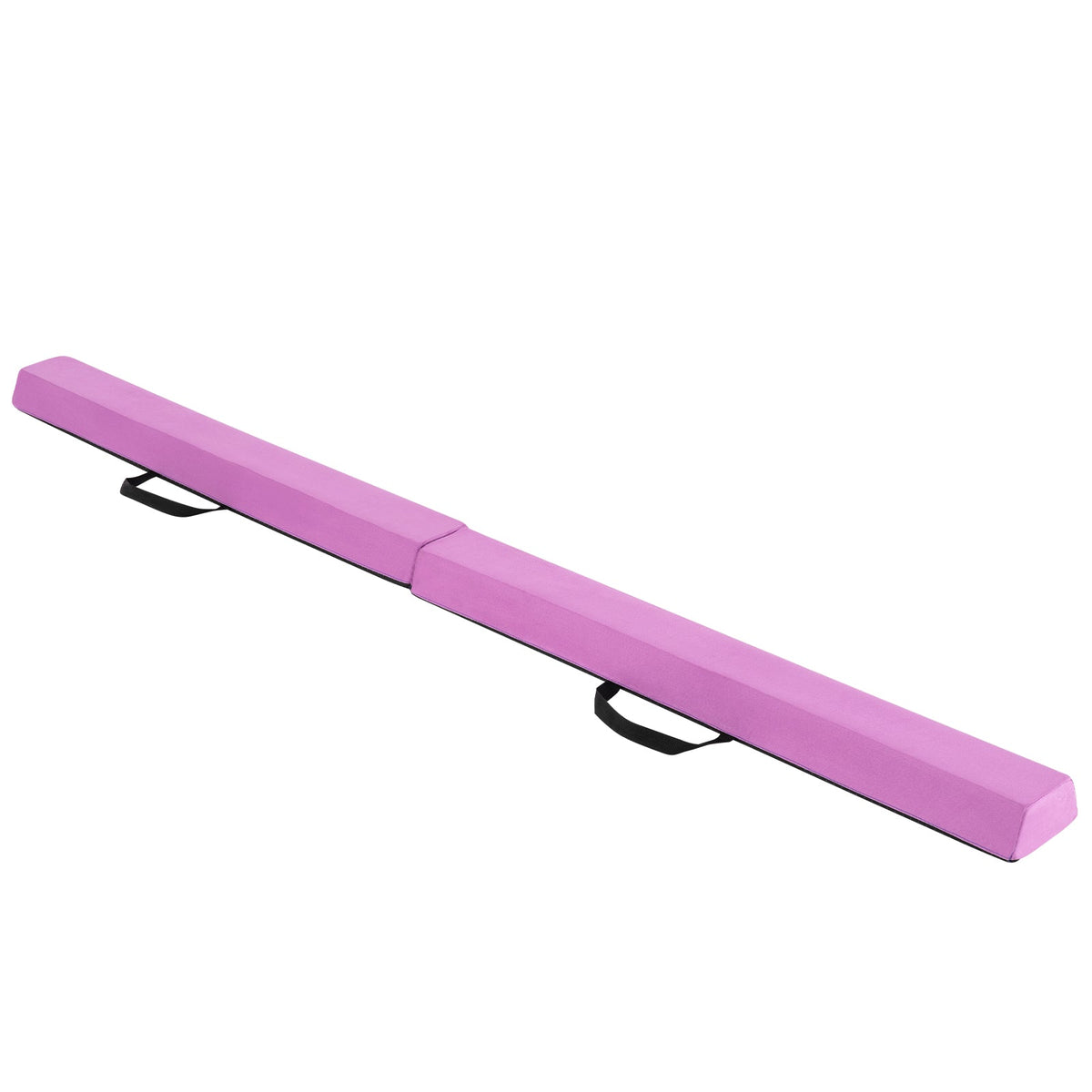7 FT Folding Balance Beam with Removable Suede Cover and Non-slip Bottom