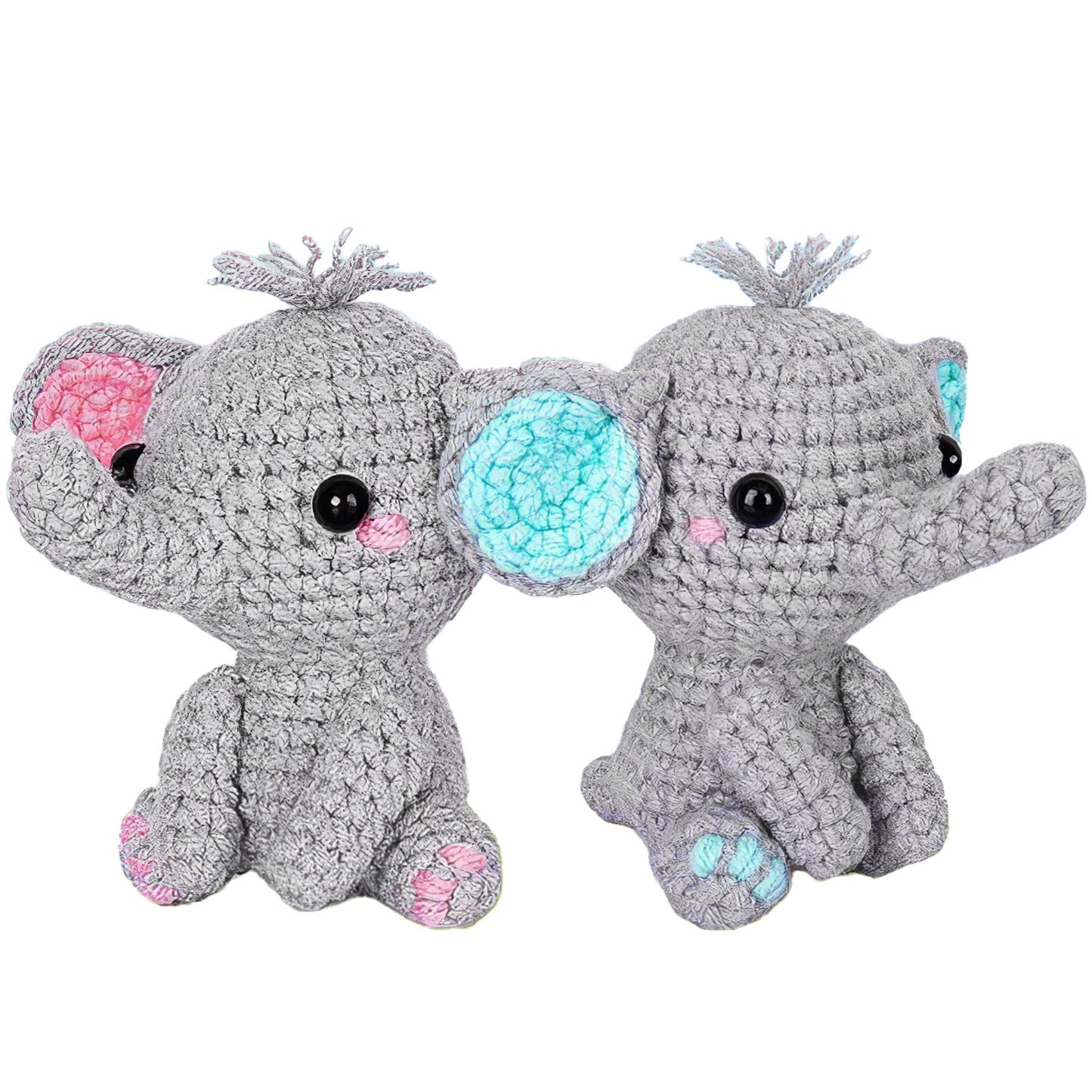 Elephant Crochet Kit for Beginners with Video Tutorials