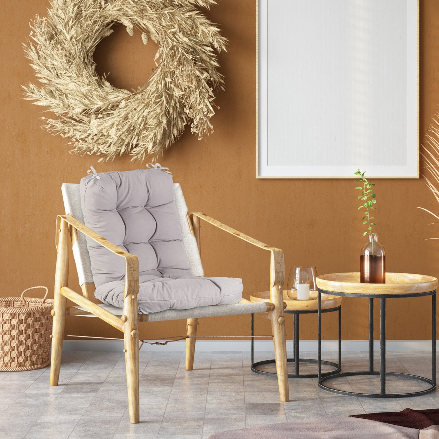 Rocking Chair Cushion Set - Waterproof with Non-Slip Ties
