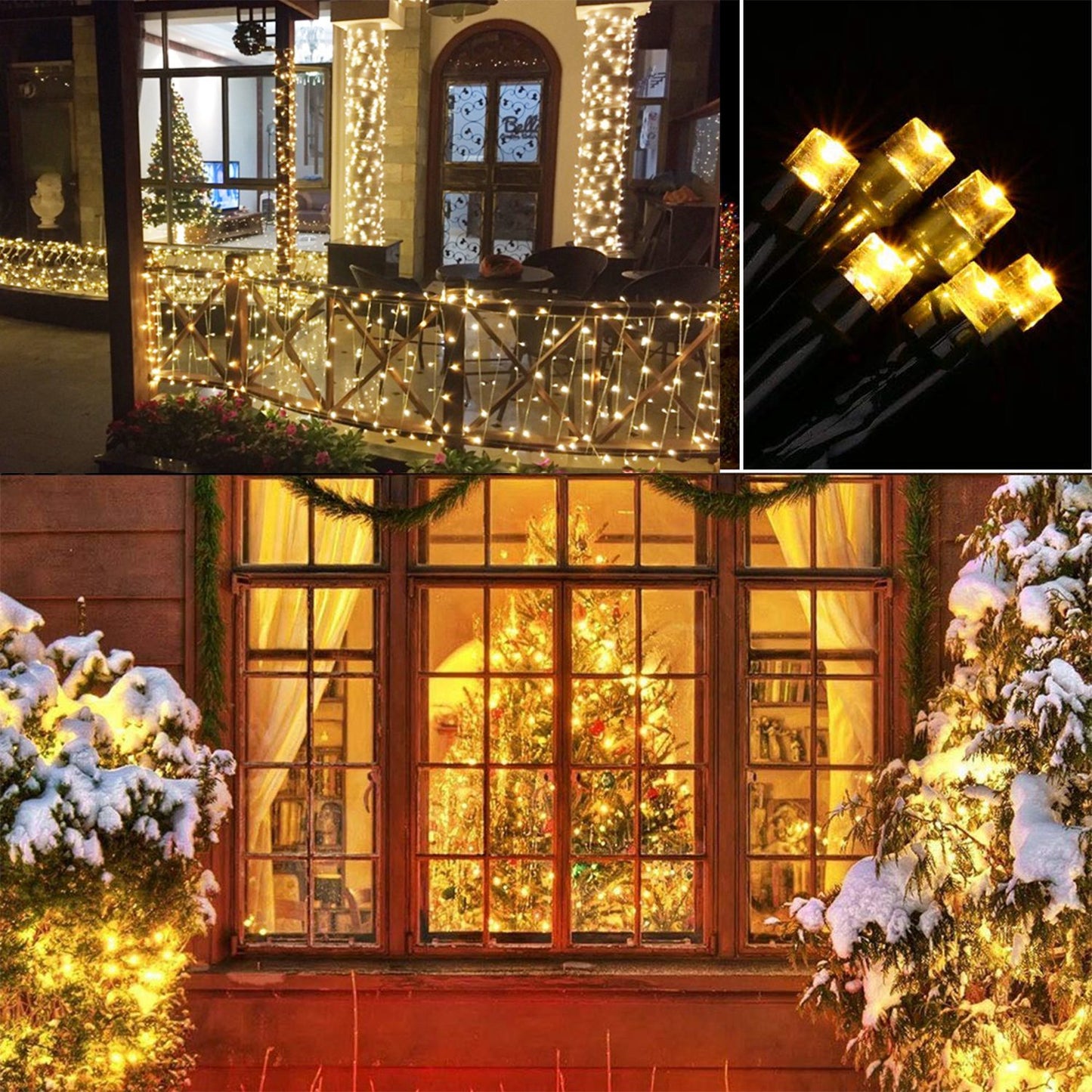 Solar String Lights 100 LED 40ft Outdoor Waterproof Fairy Lights