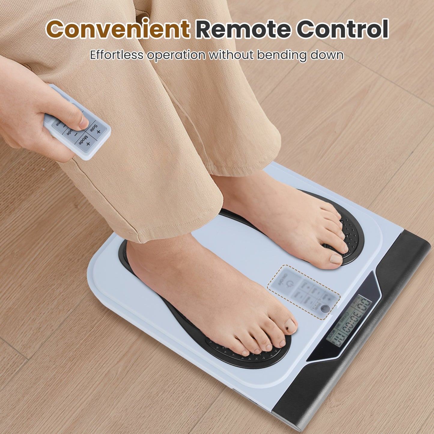 EMS Foot Massager with TENS Technology & Remote Control