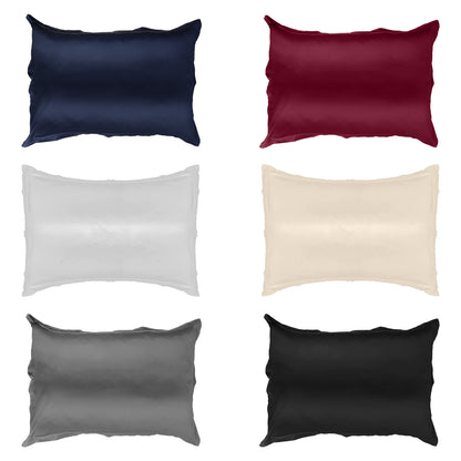 Satin Pillowcases King Size Set of 2 - White
