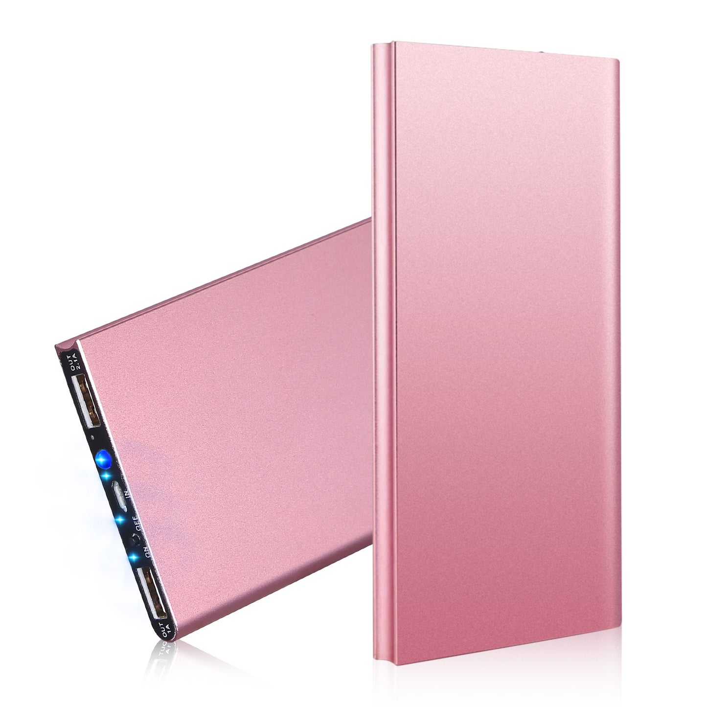 20000mAh Power Bank Dual USB Ports Ultra-Thin Portable Charger