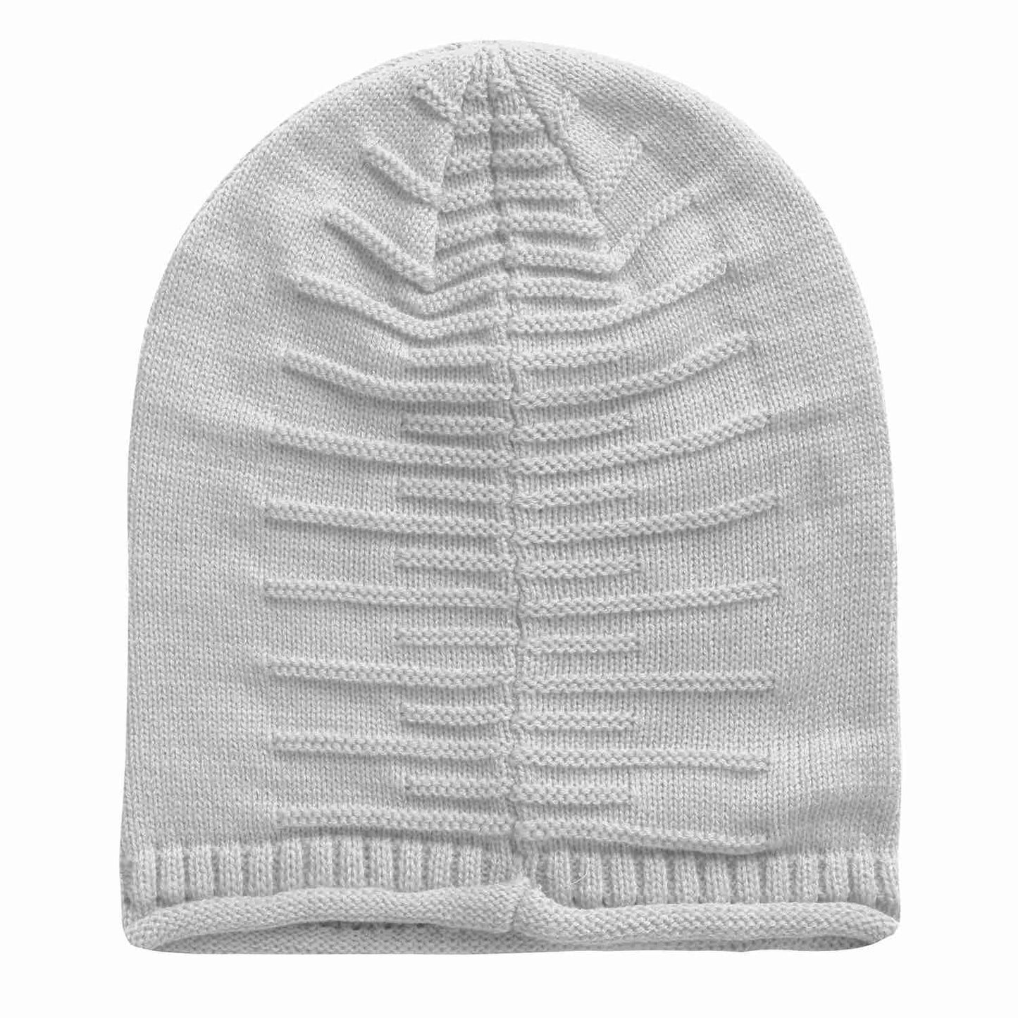 Slouchy Knit Beanie Hat - Unisex Winter Warm Skull Cap