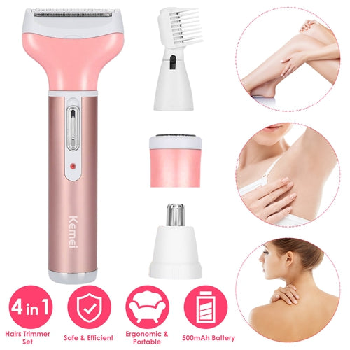 4-In-1 Women Painless Electric Shaver