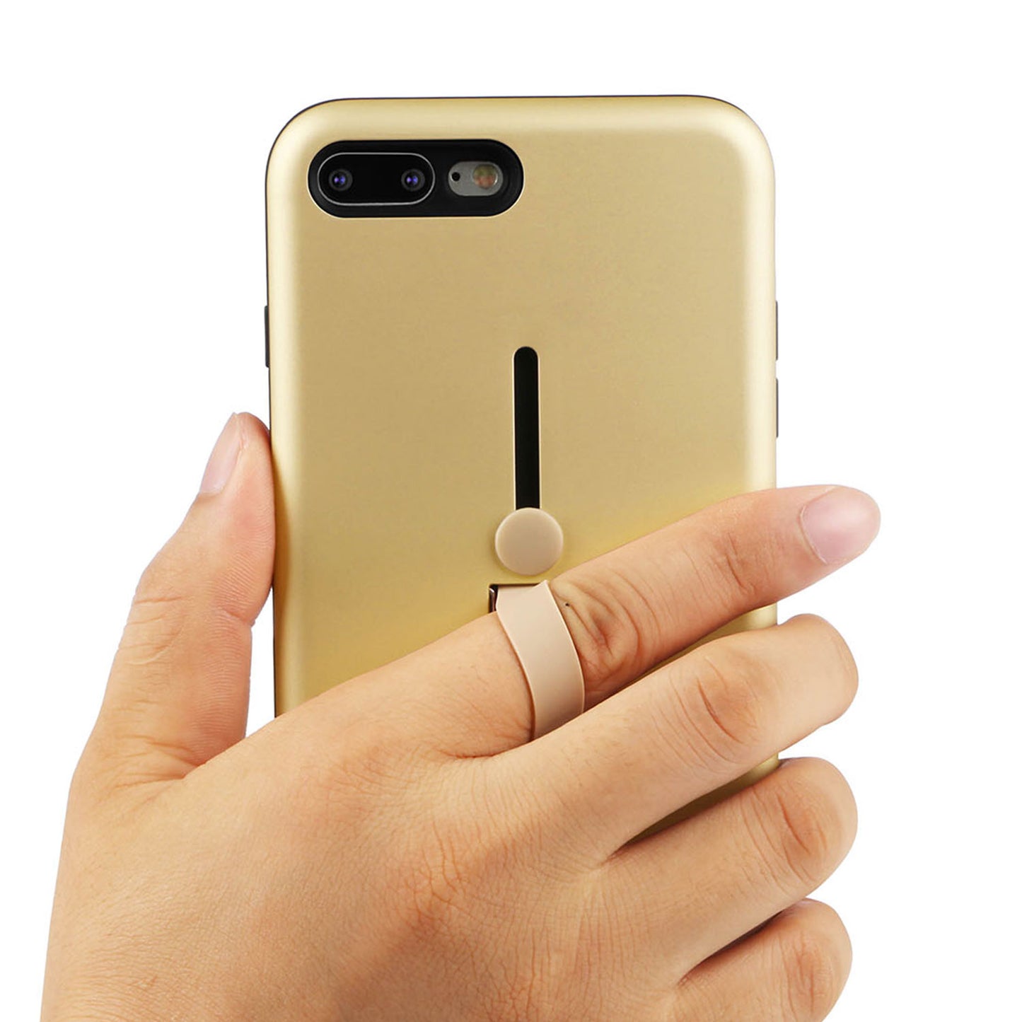 iPhone 8 Plus Case with Kickstand - Rugged Slim Snap-On