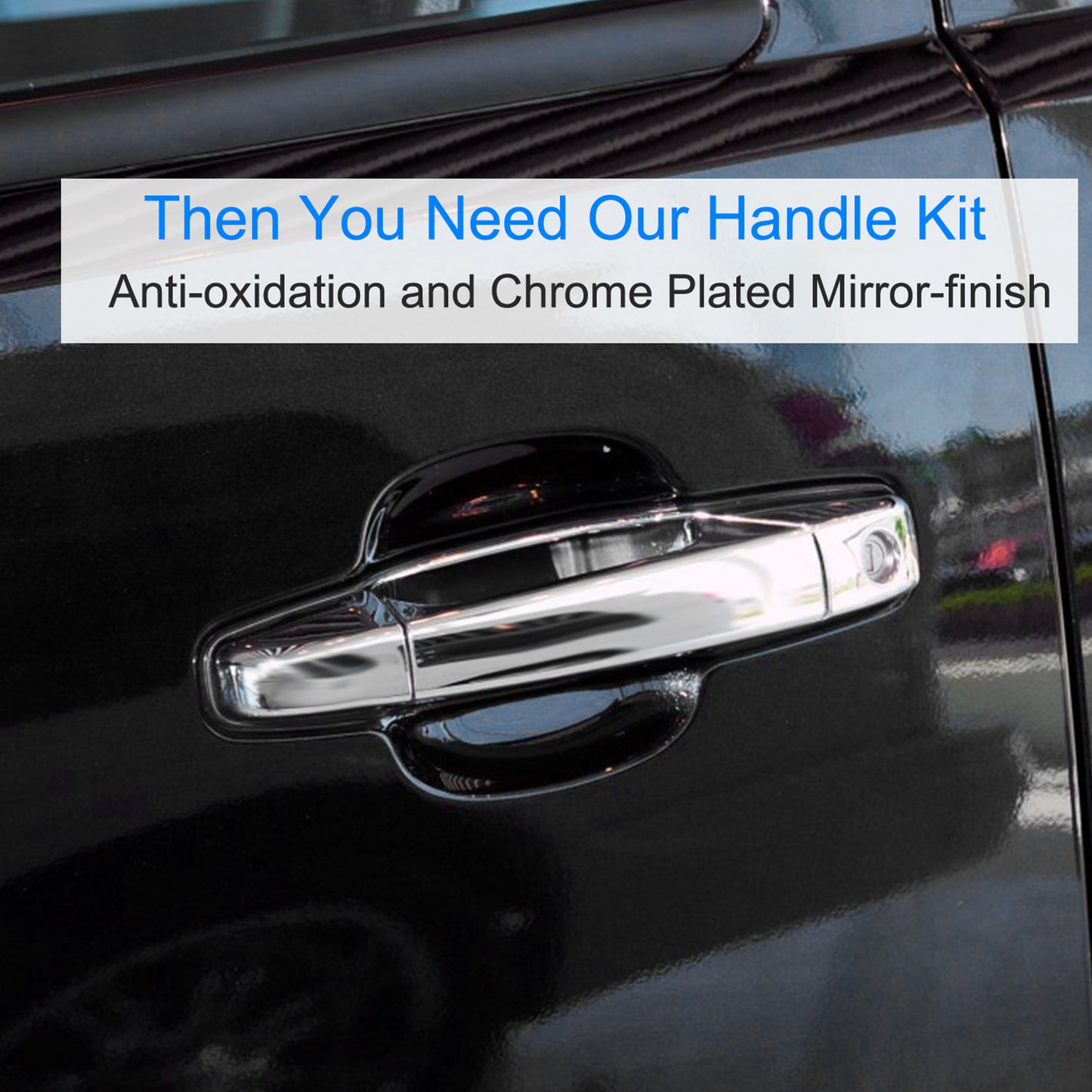 Chrome Door Handle Set for Chevy Silverado Sierra 2007-2014