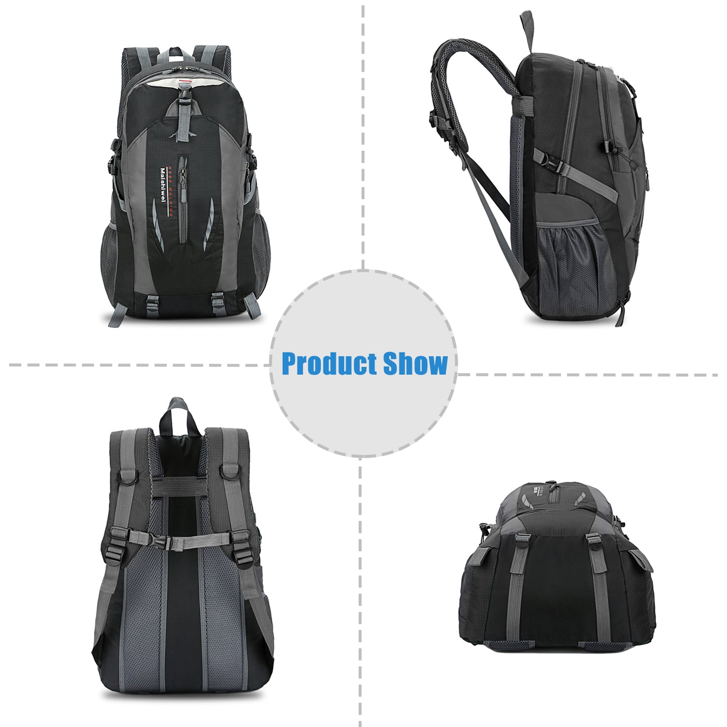 36L Waterproof Hiking Backpack with Ergonomic Design