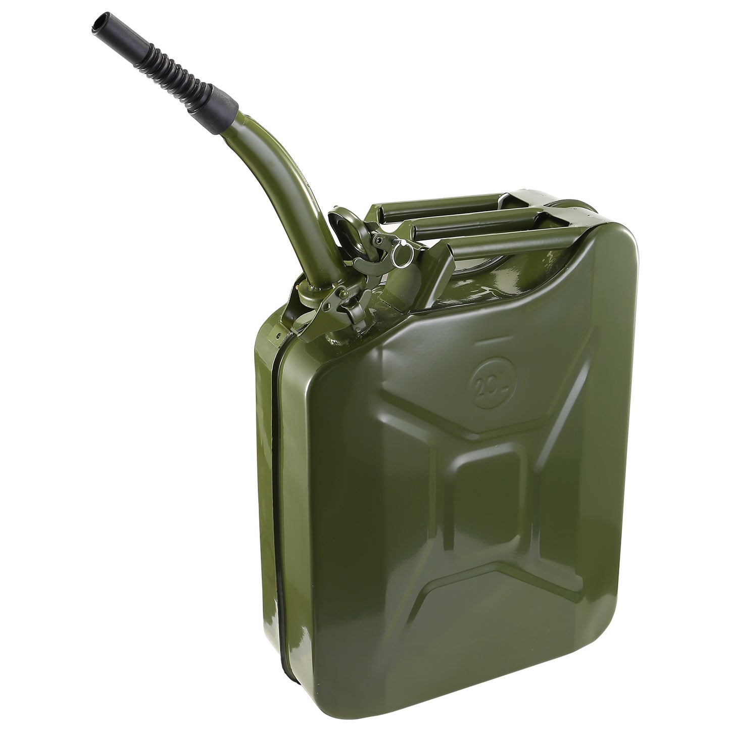 5 Gallon Steel Jerry Can with Spill-Proof Spout
