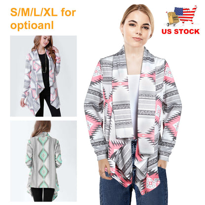 Women Open Front Cardigan Long Sleeve Shawl Neck Breathable Cardigan Well Collection w/ T-Shirt Tank Jeans Leggings