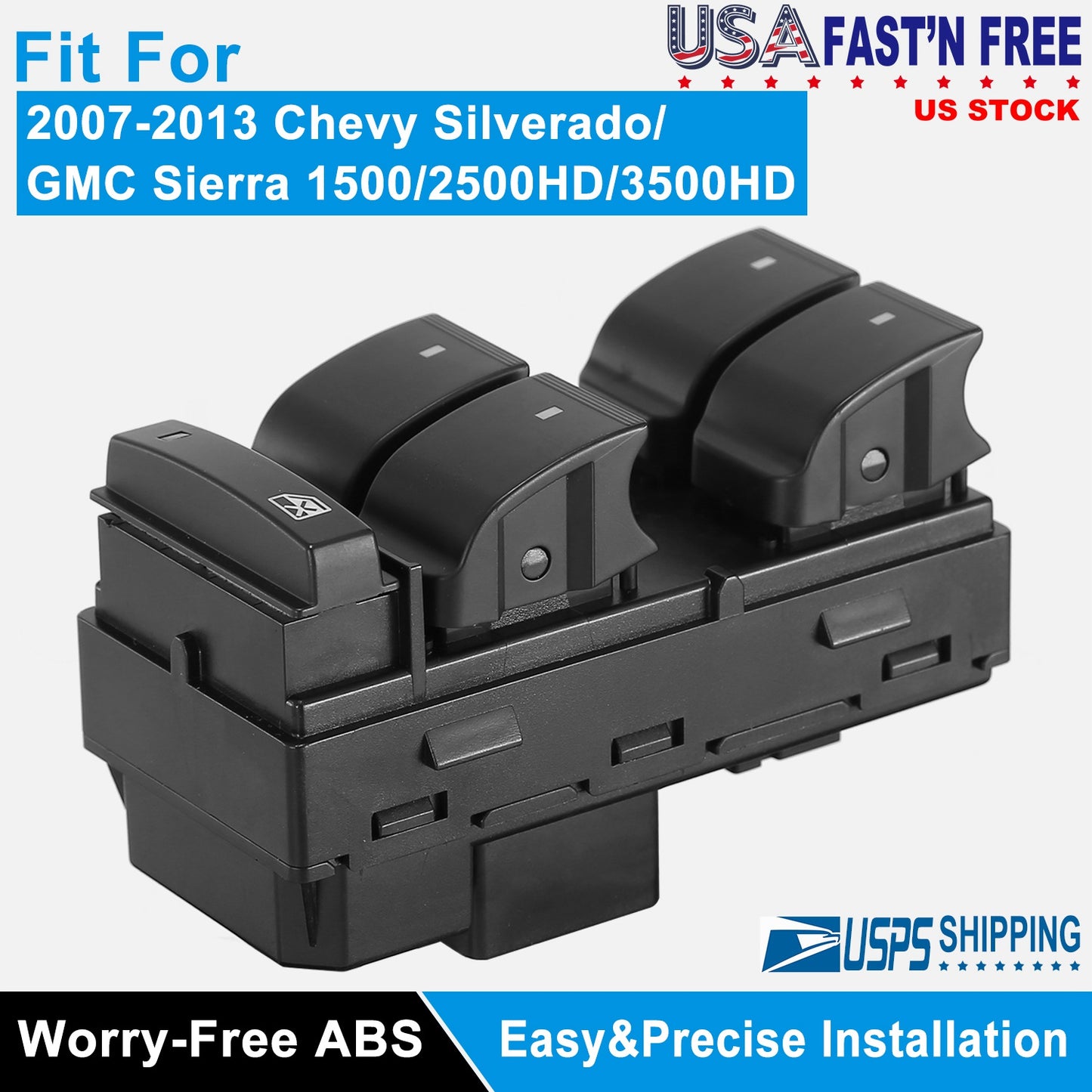 Master Power Window Switch for 2007-2013 Chevy Silverado GMC Sierra