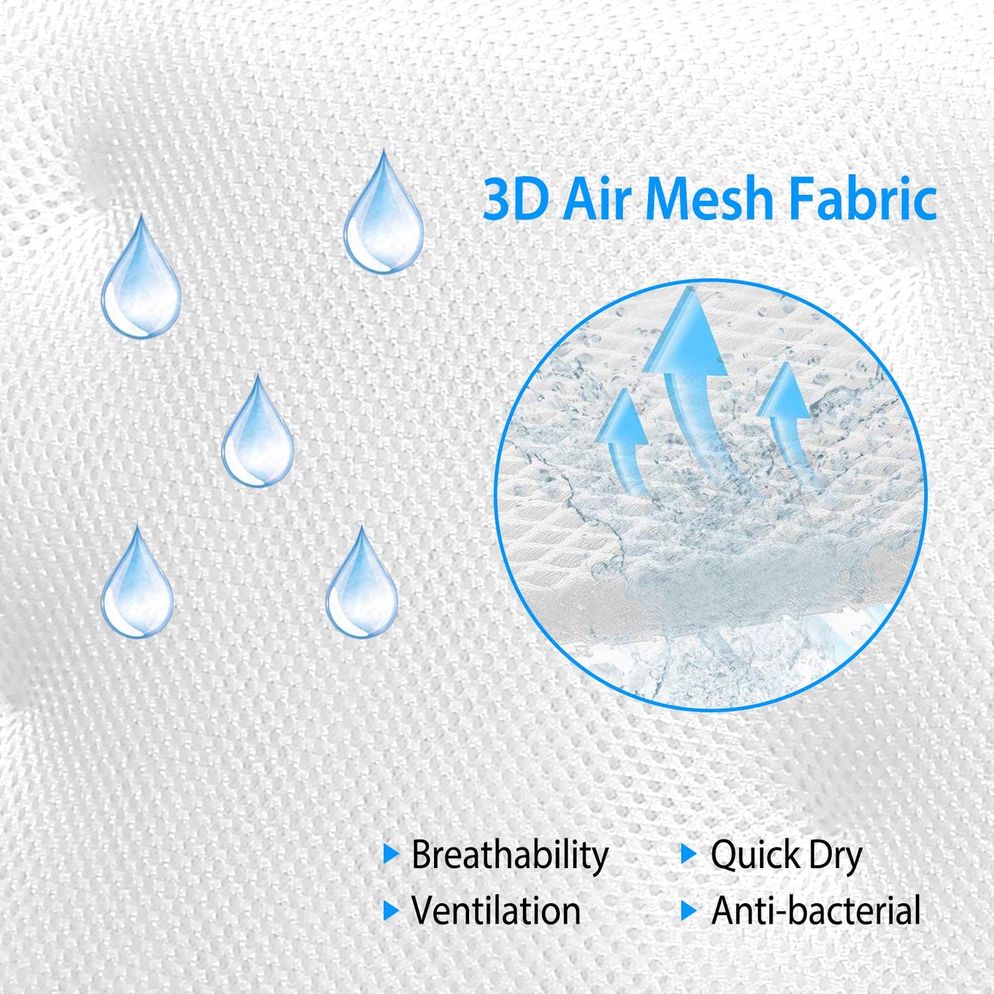 Bath Pillow with Suction Cups for Neck and Head Support