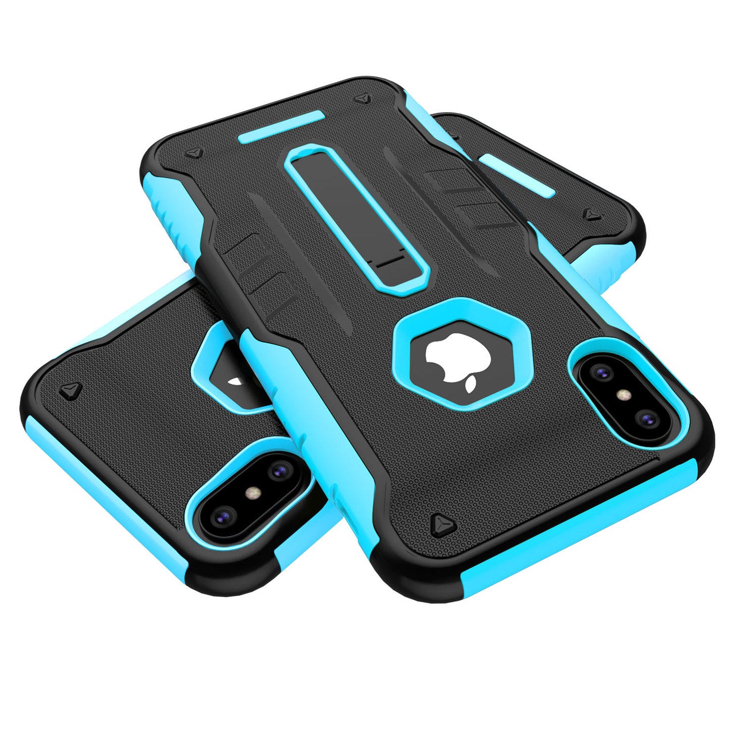 iPhone X Rugged Case with Kickstand - Dual Layer Protection