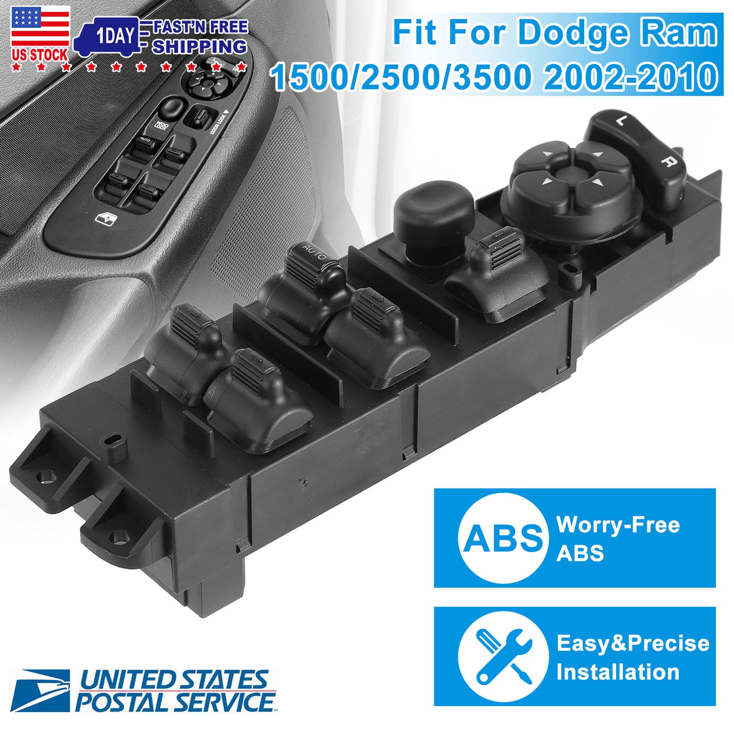 Master Power Window Switch for 2002-2010 Dodge Ram 1500/2500/3500