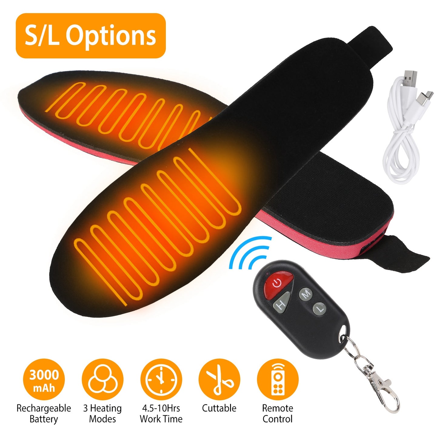 Heated Insoles Electric Heated Foot Warmer