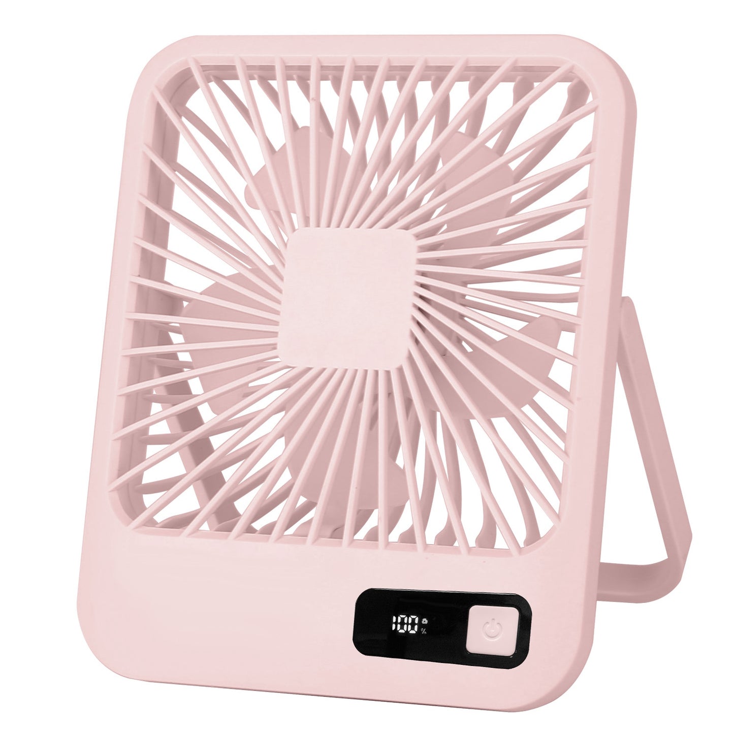 Rechargeable Desktop Fan with LCD Display & 5 Speed Settings