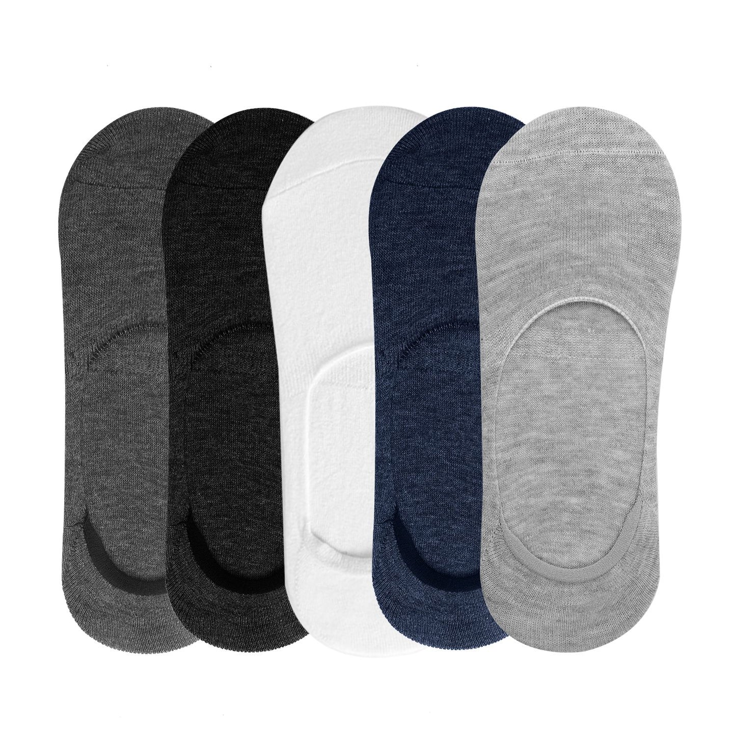 No Show Socks 5 Pairs Breathable Boat Socks