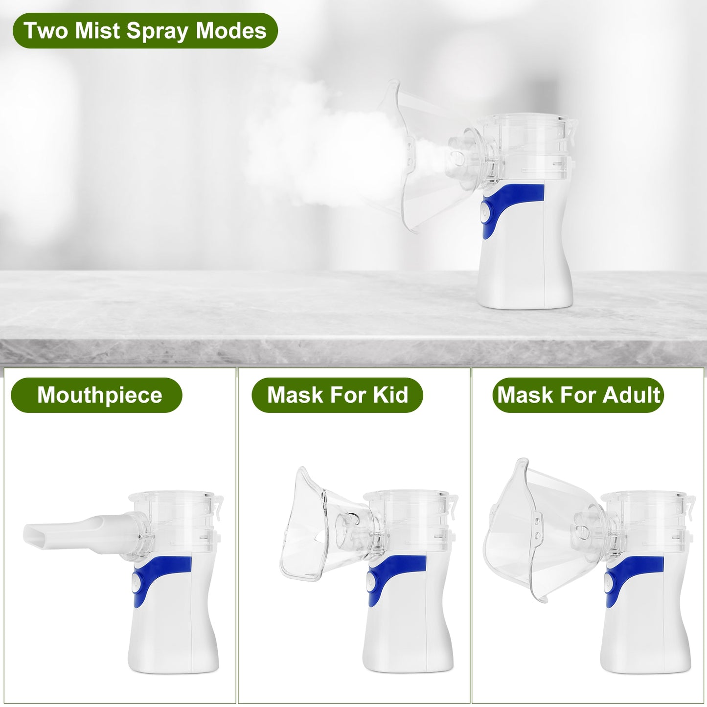 Handheld Ultrasonic Mesh Atomizer Nebulizer