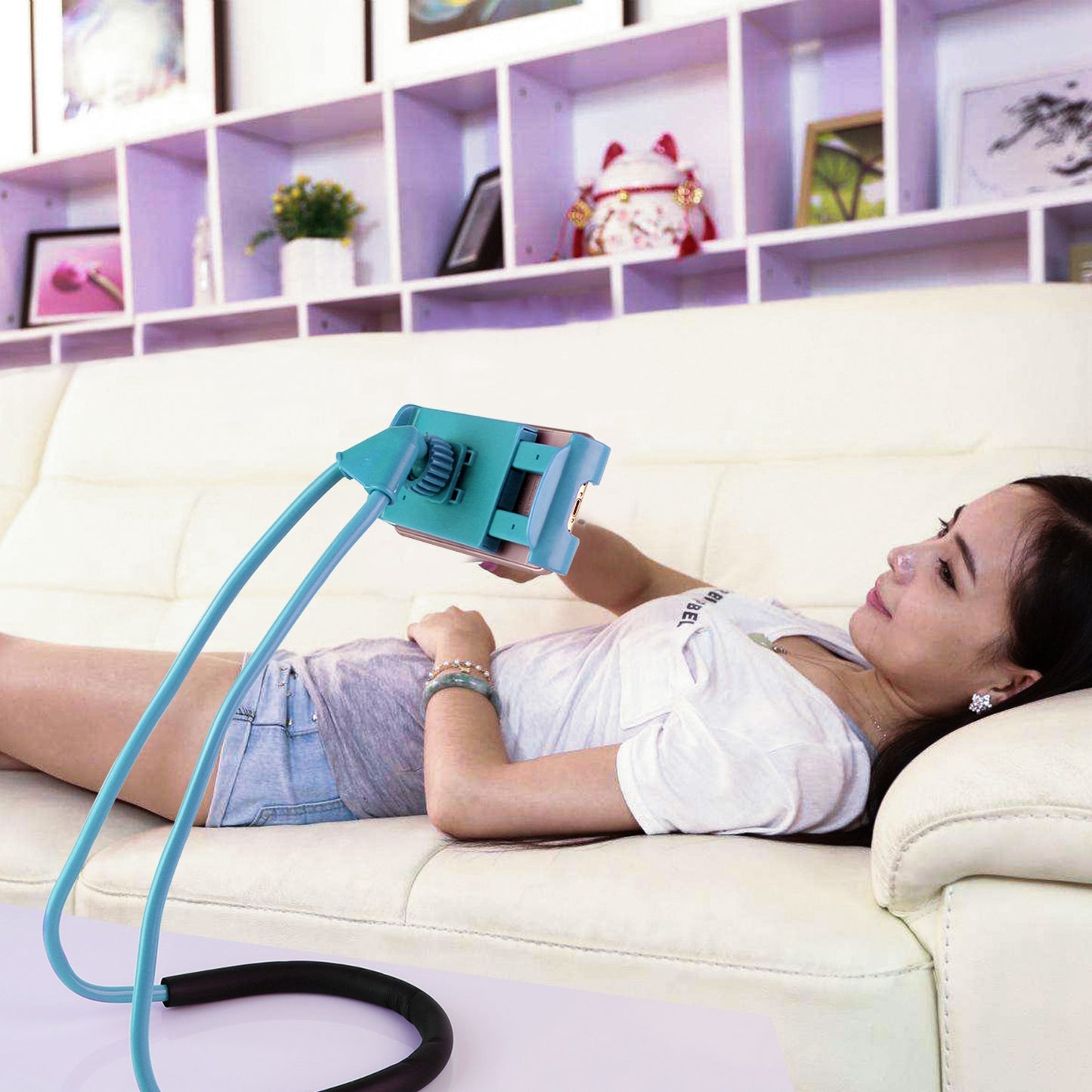 Flexible Gooseneck Phone Holder with 360° Rotation