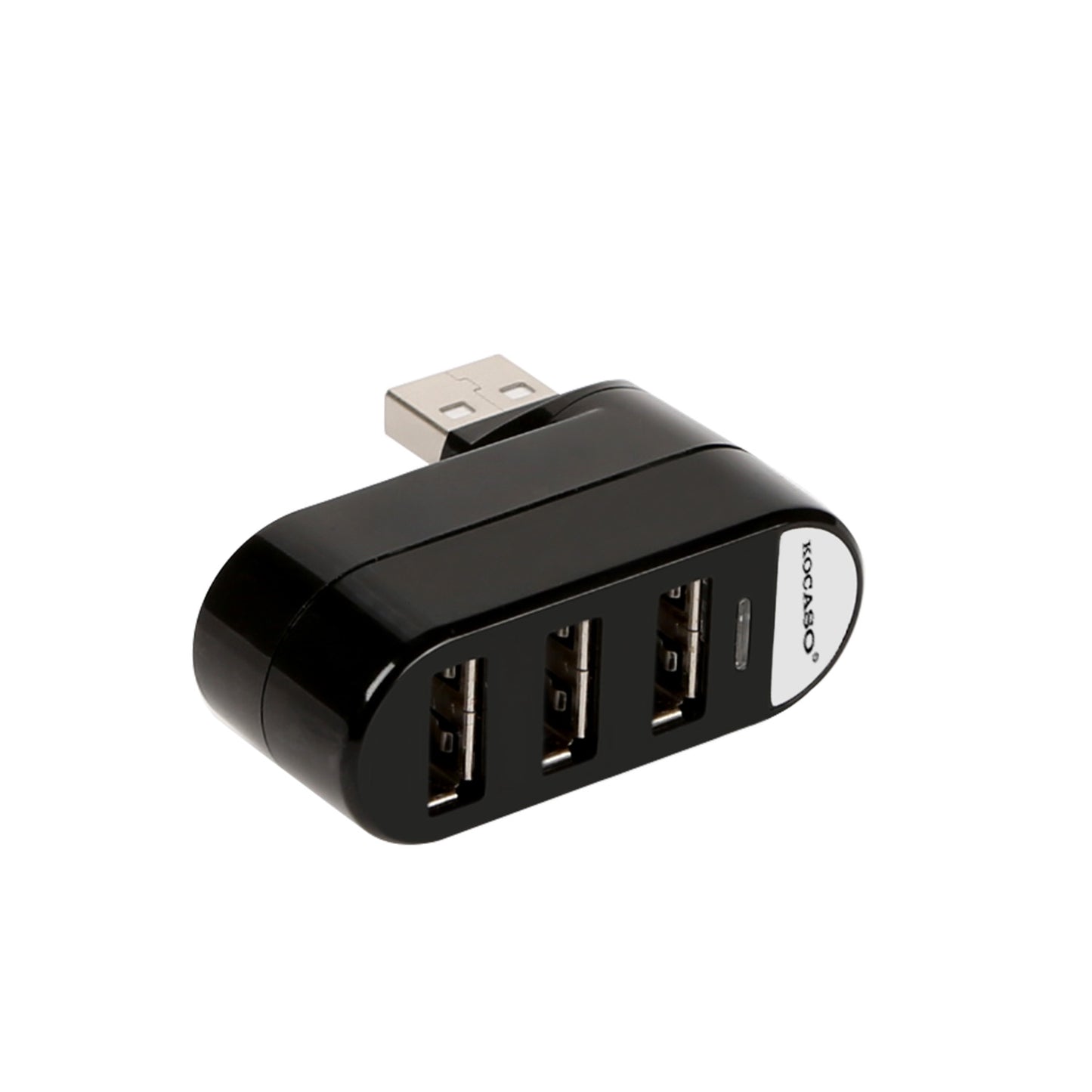 3-Port USB 2.0 Hub with Rotating Connector