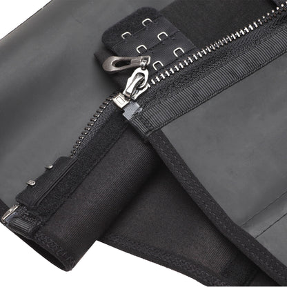 Latex Waist Trainer Corset with Zipper and Hook Closure
