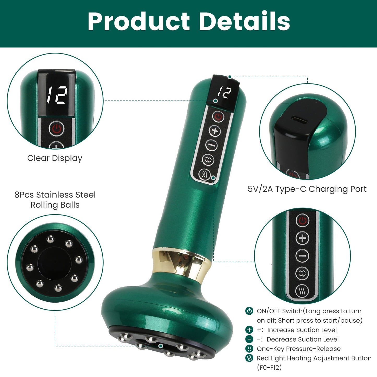 Anti-Cellulite Vacuum Cupping Massager Kit