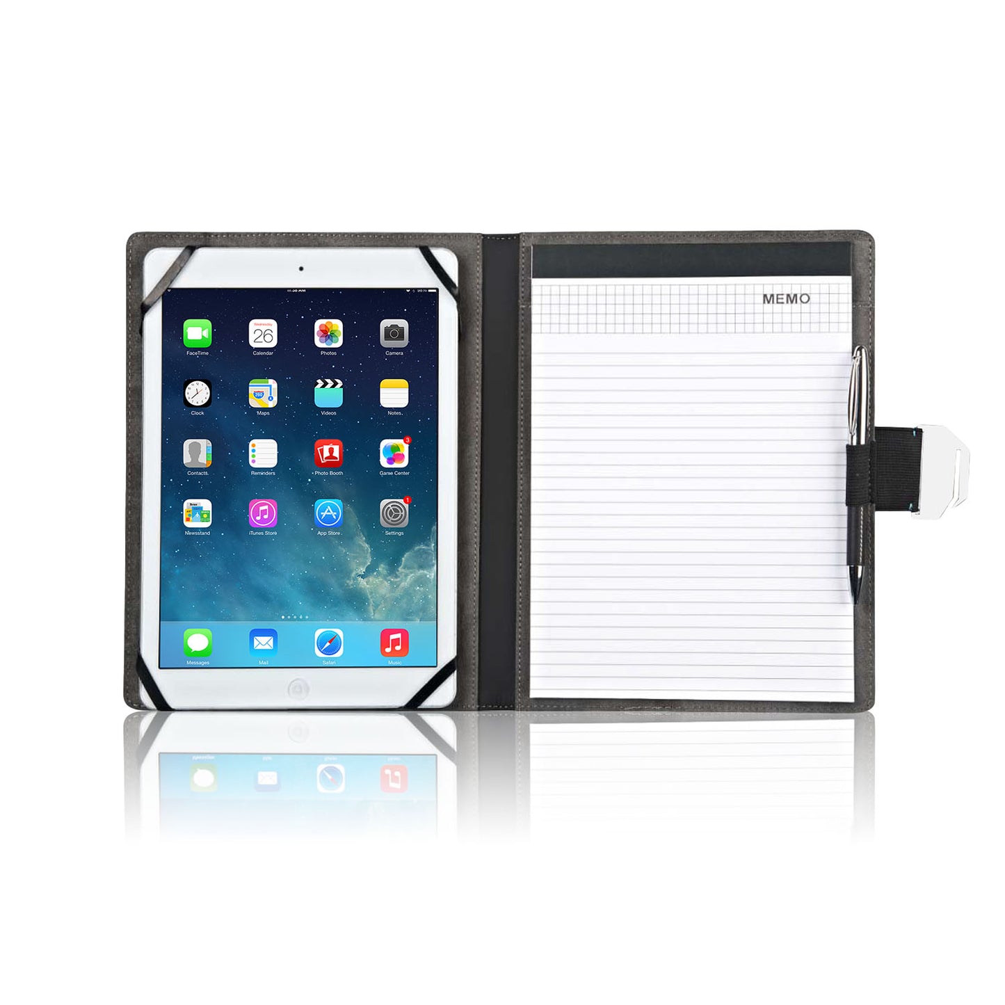 Tablet Padfolio with Notepad 8" x 10" Black