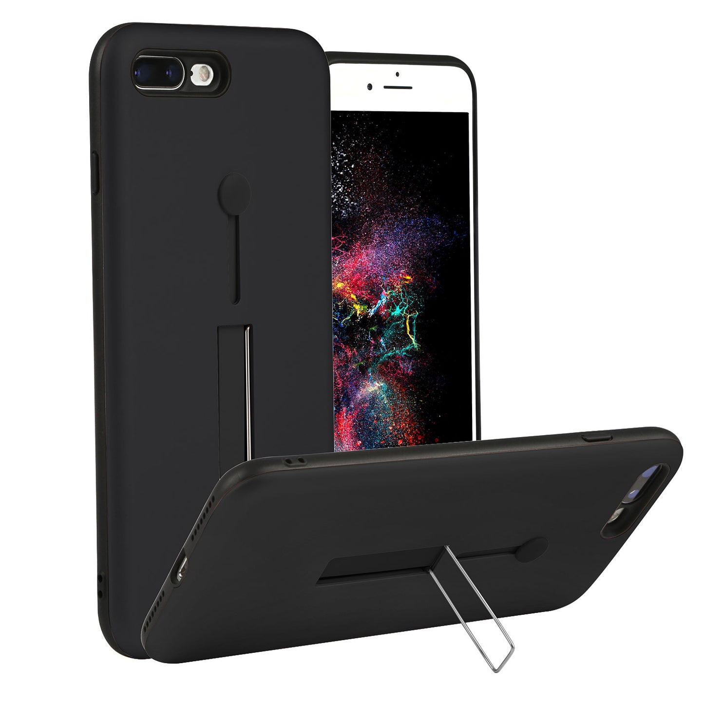 iPhone 8 Plus Case with Kickstand - Rugged Slim Snap-On