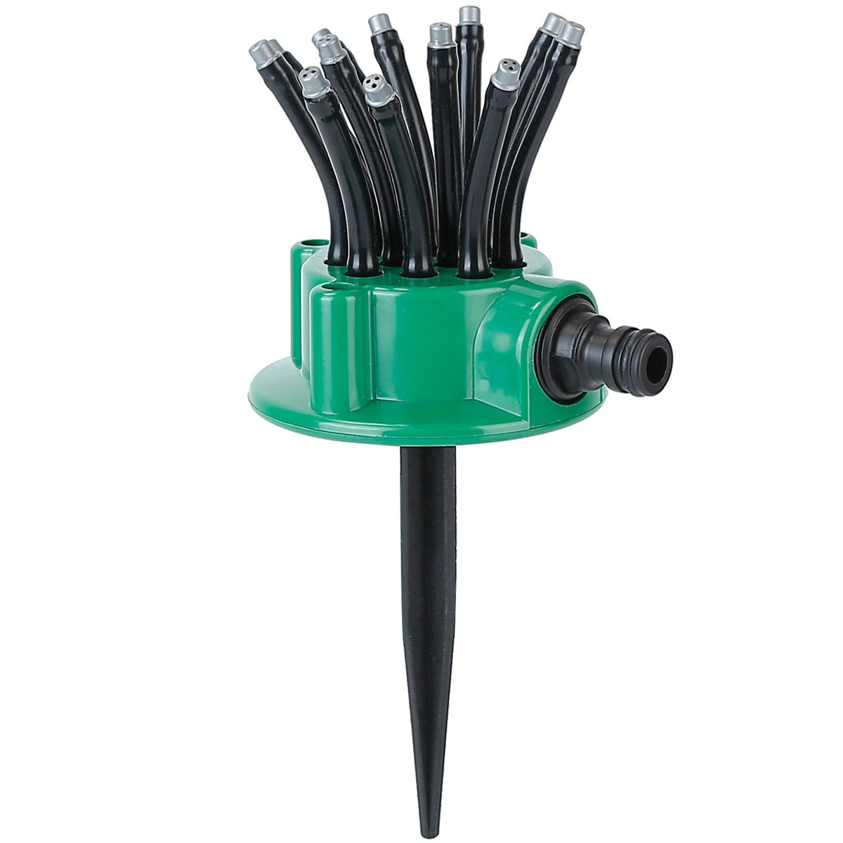 12-Tube Automatic Lawn Sprinkler with 360° Rotation