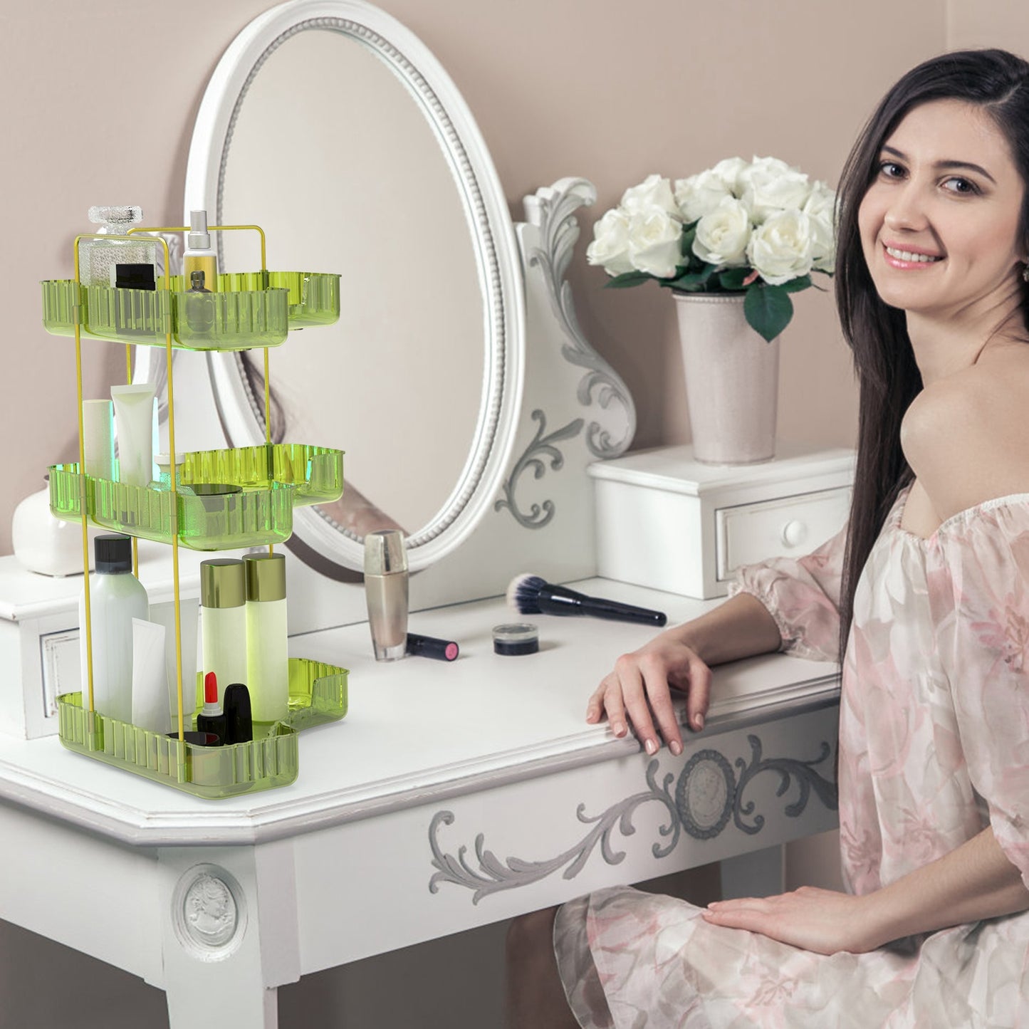 3-Tier Corner Countertop Organizer for Bathroom & Vanity