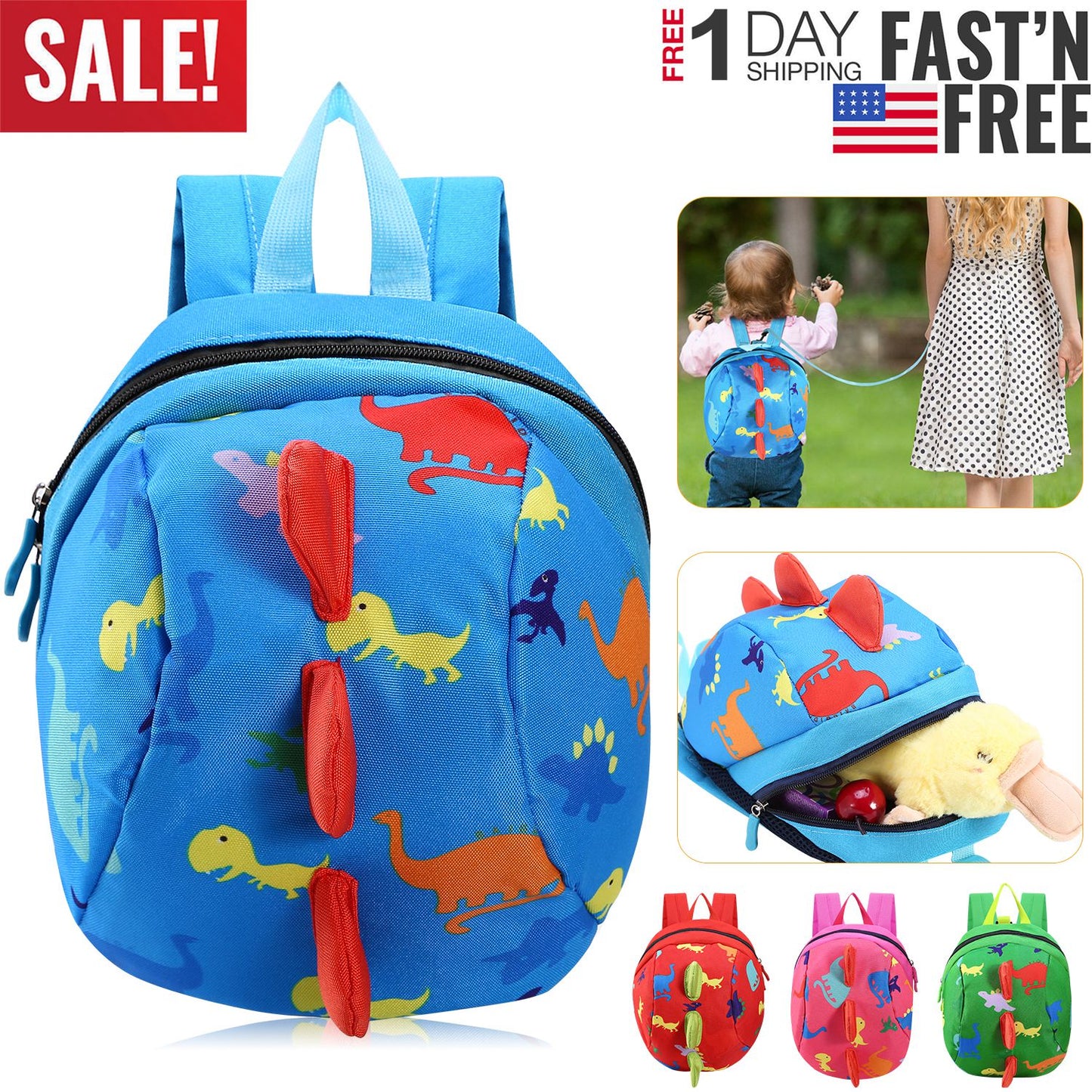Toddler Safety Harness Backpack with Anti-Lost Leash