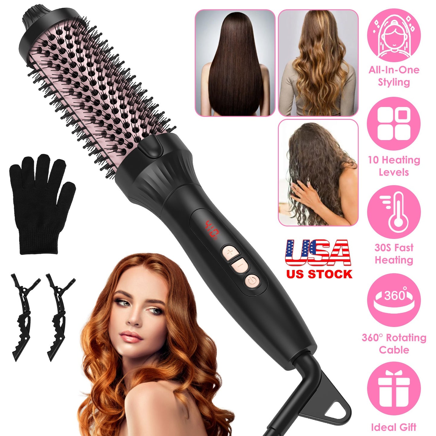 4 In 1 Hot-Air Hair Brush